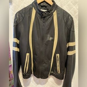Men’s GAS Jeans leather jacket!
